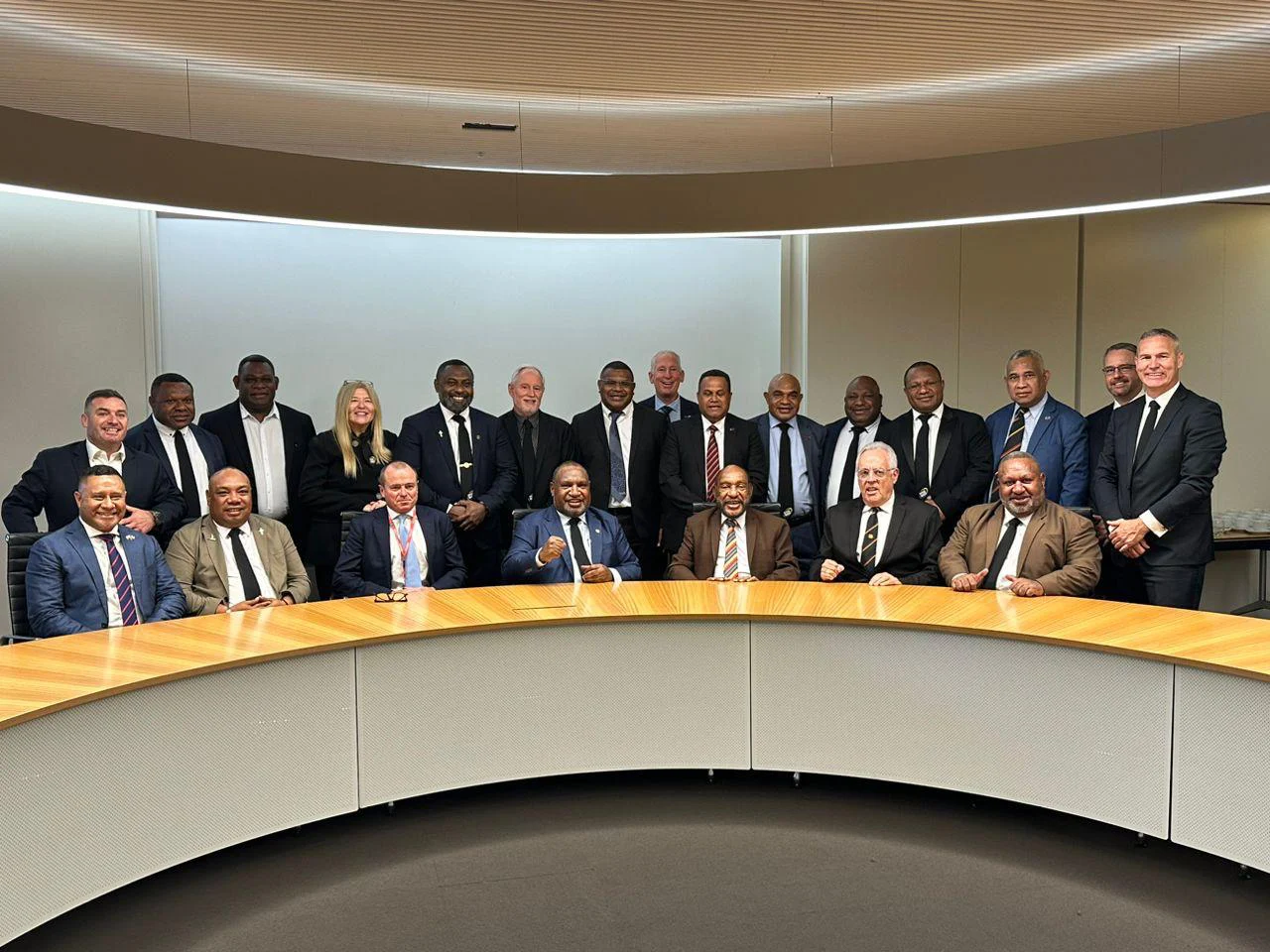 PNGRFL directors and officials in the boardroom