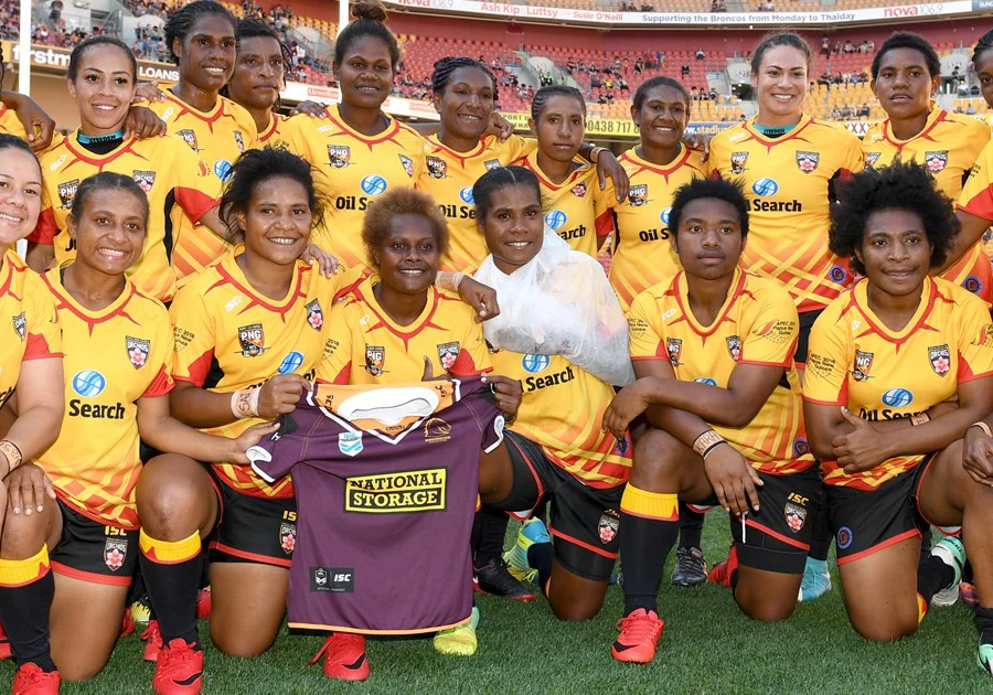 PNG Orchids squad photographed on the field